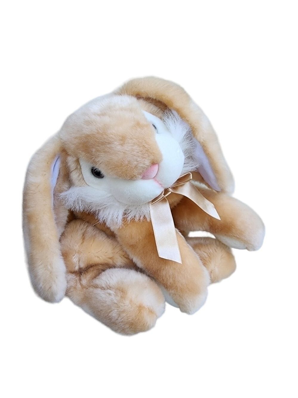 Vtg Easter Skm Enterprises floppy fluffy Bunny plush stuffed animal rabbit soft